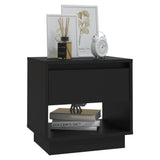 NNEVL Bedside Cabinets 2 pcs Black 45x34x44 cm Chipboard