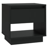 NNEVL Bedside Cabinets 2 pcs Black 45x34x44 cm Chipboard