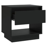 NNEVL Bedside Cabinets 2 pcs Black 45x34x44 cm Chipboard
