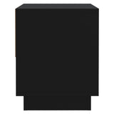 NNEVL Bedside Cabinets 2 pcs Black 45x34x44 cm Chipboard