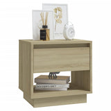 NNEVL Bedside Cabinet Sonoma Oak 45x34x44 cm Chipboard