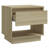 NNEVL Bedside Cabinet Sonoma Oak 45x34x44 cm Chipboard