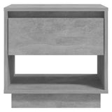 NNEVL Bedside Cabinet Concrete Grey 45x34x44 cm Chipboard