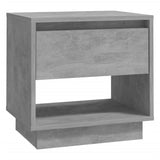 NNEVL Bedside Cabinets 2 pcs Concrete Grey 45x34x44 cm Chipboard