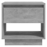 NNEVL Bedside Cabinets 2 pcs Concrete Grey 45x34x44 cm Chipboard