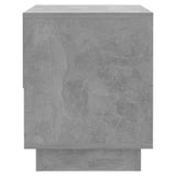 NNEVL Bedside Cabinets 2 pcs Concrete Grey 45x34x44 cm Chipboard