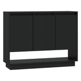 NNEVL Sideboard Black 97x31x75 cm Engineered Wood