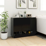 NNEVL Sideboard Black 97x31x75 cm Engineered Wood