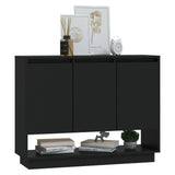 NNEVL Sideboard Black 97x31x75 cm Engineered Wood
