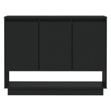 NNEVL Sideboard Black 97x31x75 cm Engineered Wood