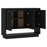 NNEVL Sideboard Black 97x31x75 cm Engineered Wood