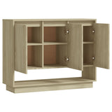 NNEVL Sideboard Sonoma Oak 97x31x75 cm Chipboard