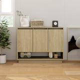 NNEVL Sideboard Sonoma Oak 97x31x75 cm Chipboard