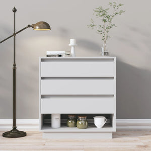 NNEVL Sideboard White 70x41x75 cm Chipboard