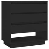NNEVL Sideboard Black 70x41x75 cm Chipboard