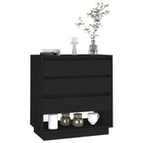 NNEVL Sideboard Black 70x41x75 cm Chipboard