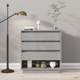 NNEVL Sideboard Concrete Grey 70x41x75 cm Chipboard