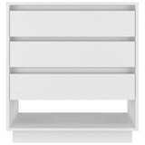 NNEVL Sideboard High Gloss White 70x41x75 cm Chipboard