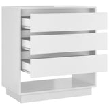 NNEVL Sideboard High Gloss White 70x41x75 cm Chipboard