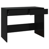 NNEVL Desk Black 101x50x76.5 cm Chipboard