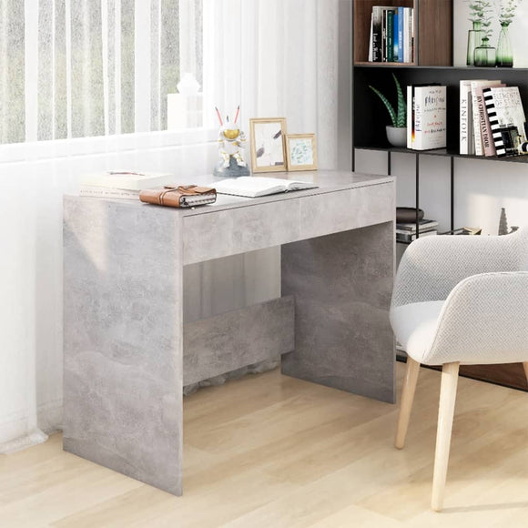 NNEVL Desk Concrete Grey 101x50x76.5 cm Engineered Wood