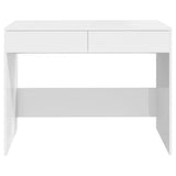 NNEVL Desk High Gloss White 101x50x76.5 cm Chipboard