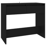 NNEVL Console Table Black 89x41x76.5 cm Steel