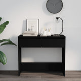 NNEVL Console Table Black 89x41x76.5 cm Steel