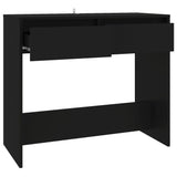 NNEVL Console Table Black 89x41x76.5 cm Steel