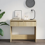 NNEVL Console Table Sonoma Oak 89x41x76.5 cm Steel
