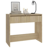 NNEVL Console Table Sonoma Oak 89x41x76.5 cm Steel