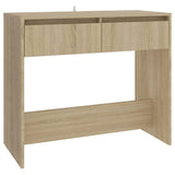NNEVL Console Table Sonoma Oak 89x41x76.5 cm Steel