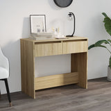 NNEVL Console Table Sonoma Oak 89x41x76.5 cm Steel