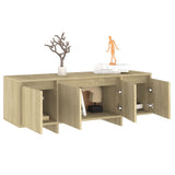 NNEVL TV Cabinet Sonoma Oak 120x30x40.5 cm Engineered Wood