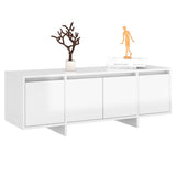 NNEVL TV Cabinet High Gloss White 120x30x40.5 cm Engineered Wood