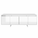 NNEVL TV Cabinet High Gloss White 120x30x40.5 cm Engineered Wood
