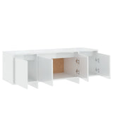 NNEVL TV Cabinet High Gloss White 120x30x40.5 cm Engineered Wood