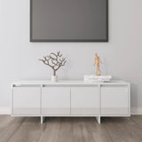 NNEVL TV Cabinet High Gloss White 120x30x40.5 cm Engineered Wood