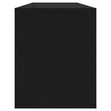 NNEVL TV Cabinet Black 130x35x50 cm Chipboard