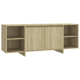 NNEVL TV Cabinet Sonoma Oak 130x35x50 cm Chipboard