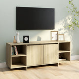 NNEVL TV Cabinet Sonoma Oak 130x35x50 cm Chipboard