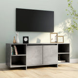 NNEVL TV Cabinet Concrete Grey 130x35x50 cm Engineered Wood