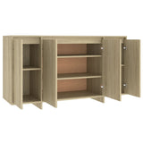 NNEVL Sideboard Sonoma Oak 135x41x75 cm Engineered Wood