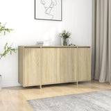 NNEVL Sideboard Sonoma Oak 135x41x75 cm Engineered Wood