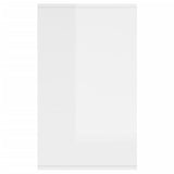 NNEVL Sideboard High Gloss White 135x41x75 cm Engineered Wood