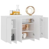 NNEVL Sideboard White 120x41x75 cm Chipboard