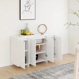 NNEVL Sideboard White 120x41x75 cm Chipboard