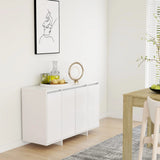 NNEVL Sideboard White 120x41x75 cm Chipboard