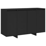 NNEVL Sideboard Black 120x41x75 cm Chipboard
