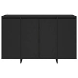 NNEVL Sideboard Black 120x41x75 cm Chipboard